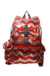 Sequin Backpack-ZIQ2929L#RED